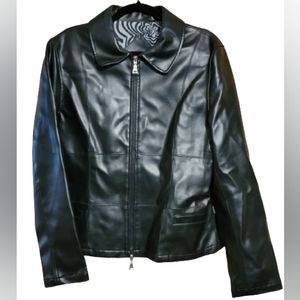 Faux Leather Jacket XL